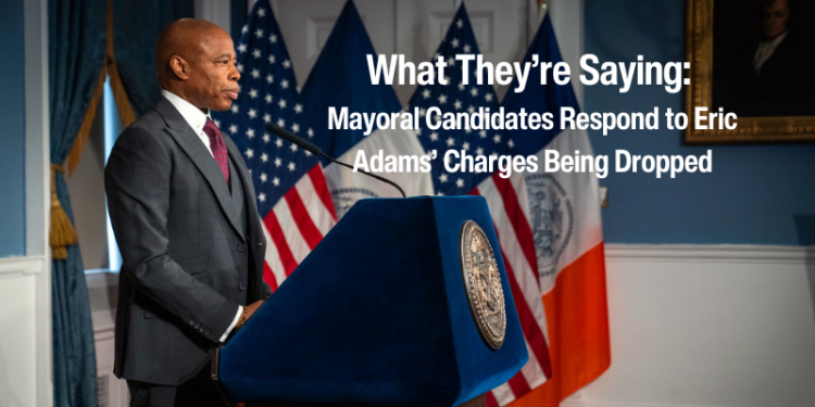 Mayoral Candidates Respond to Eric Adams’ Charges Being Dropped