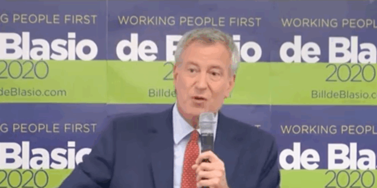 Bill de Blasio to Pay $330K Over Misuse of Funds in Presidential Bid