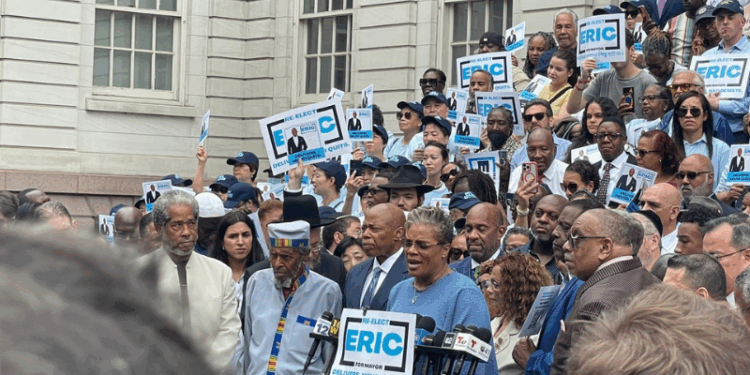 Eric Adams Kicks Off Reelection Bid, Targets Opponent’s Policies and Record